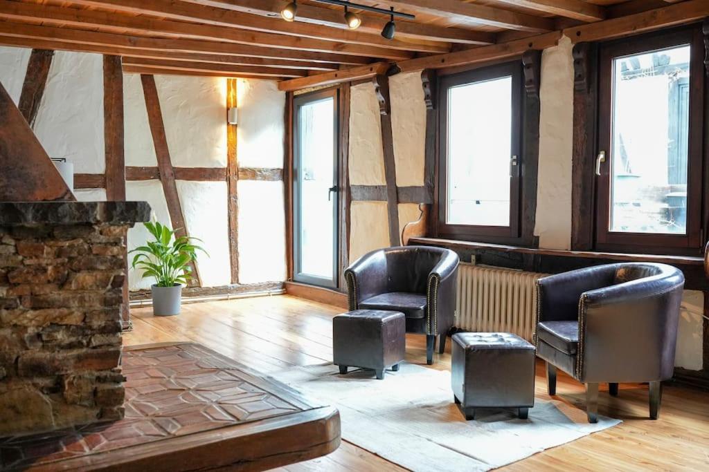 Charmante Fachwerk Wohnung Mit Terrasse In Der Altstadt Кобленц Екстериор снимка